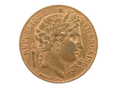 Pièce de 20 francs or Cérès, 1851. Petites usures. - Photo 1