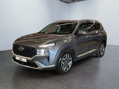 the new 2020 hyundai santa is parked in a showroom