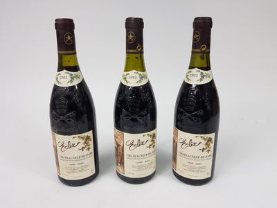 3 bouteilles CHÂTEAUNEUF-DU-PAPE "Élise", Domaine St-Benoît …