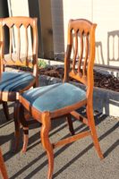 Suite de six chaises dite à la cathédrale en acajou et placa… (photo 4)