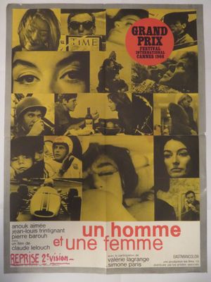 Affiche française du film « Un homme, une femme »