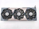 a close up of a video card with two fans on it