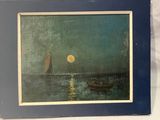 une image d'une image d'une peinture d'un bateau dans l'eau