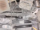 a pile of assorted items sitting on a table