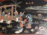 a picture of a painting on the wall of a building