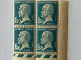 two stamps with a picture of a man and a woman on them