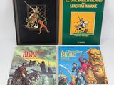 three books of children ' s literature are sitting on a white surface