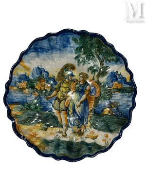 ITALIE, dans le goût de la majolique Renaissance