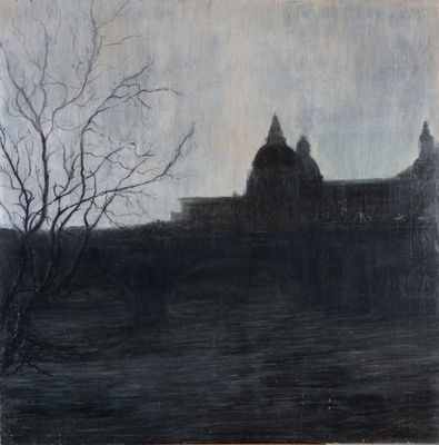 Hervé THIBAULT (né en 1944) Lyon, Ombre chinoise sur l'Hôtel…