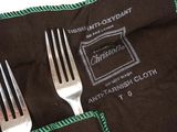 a fork and a knife sitting on a napkin