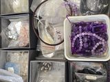 a drawer full of beads and other items that are in it