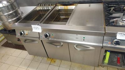 stainless steel commercial kitchen equipment in a commercial kitchen