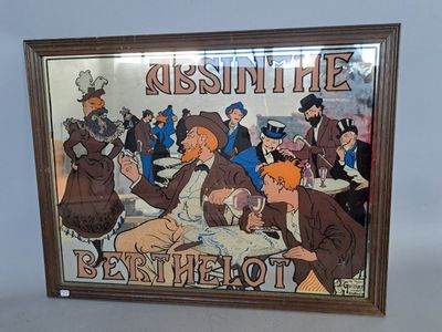 painting of a group of people sitting around a table in a restaurant