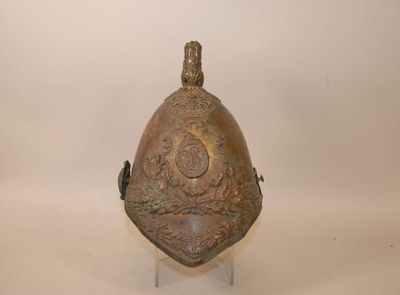 Grande-Bretagne. Epave de coque de casque d'officier de Drag…