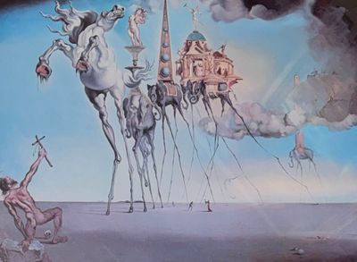 SALVADOR DALI (1904-1989). La tentation de Saint-Antoine.