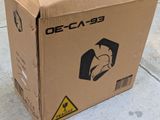 a cardboard box that has a picture of a cat on it
