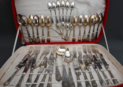 COFFRET DE SERVICE en métal argenté Alfenide , Christofle EUR 85,00 - FR