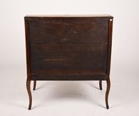 Bureau de pente en noyer mouluré et sculpté ouvrant par deux… (photo 5)