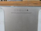 a close up of the back of a laptop computer