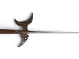 an image of a sword with a pointed blade on a white background