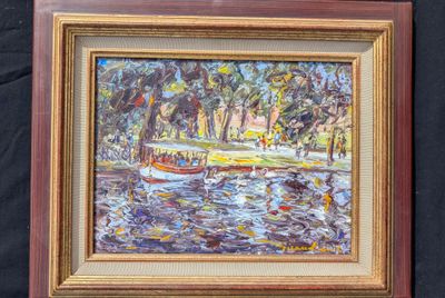 GIRAUDEAU Claude (1927-2021) : Jardin Public Bordeaux, huile…