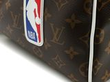 louis vuitton monogram canvas duffle bag with nba logo
