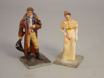 Figurines d'artistes - Révolution - 54 mm, Gentilhomme et me…