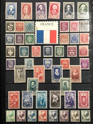 TIMBRE-POSTE - FRANCE - N/O - 2 CLASSEURS origine à 2000 qq …