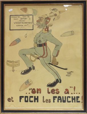 painting of a man in a military uniform holding a gun