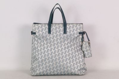 LANCEL - Sac de voyage ou grand sac cabas en toile monogramm…