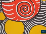 a picture of a spiral design on the cover of a book