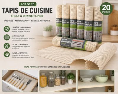 lot de 20 tapis de cuisine
