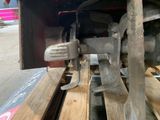 a close up of a train wheel on a train track