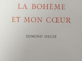 the cover of the book la boheme et mon ceur