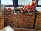 a lot of drawers that are in a room