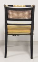 Suite comprenant cinq fauteuils et quatre chaises en bois la… (photo 6)