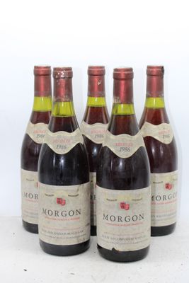 1986, Morgon Beaujolais, Rhône 5 blles Voir photos pour l'ét…