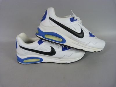 men ' s nike air max white / black / blue