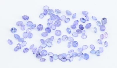 perles ovales à facettes de Tanzanie