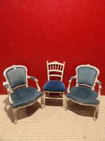 Paire de fauteuil cabriolet de style Louis XV recouvert de v… (photo 2)