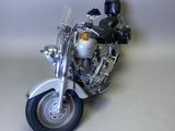 a toy motorcycle that is sitting on a table