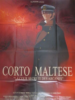 affiche du film « Corto Maltese », en couleur – « Spécie des arcanes »