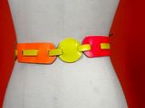 an image of a mannequin torso with a colorful belt on it