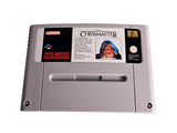 a close up of a nintendo game on a white surface