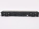an image of a black train car sitting on top of a white surface