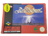 une image représentant une boîte de jeu Super Nintendo d'où jaillissent des éclairs