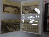 a picture of a book opened to show pictures of a bridge