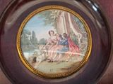 a picture of a painting on the wall of a room