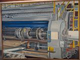 une photo d'un tableau représentant une machine dans une usine
