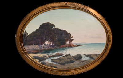 une photo d'une photo d'un tableau sur le mur